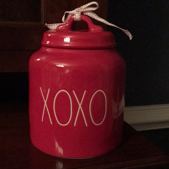 Rae Dunn | Holiday | Rae Dunn Xoxo Valentine Red Glossy Canister | Poshmark